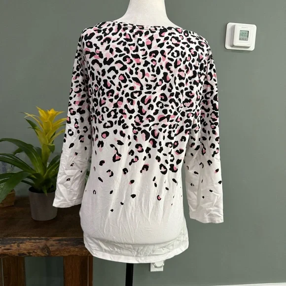 Talbots Mid-Sleeve Top - Picture 4 of 11